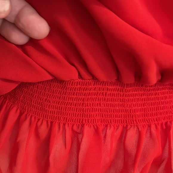 Ann Taylor long sleeve blouse. Red. Size M - Picture 4 of 7